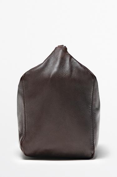 Small nappa leather handbag — Brown 2