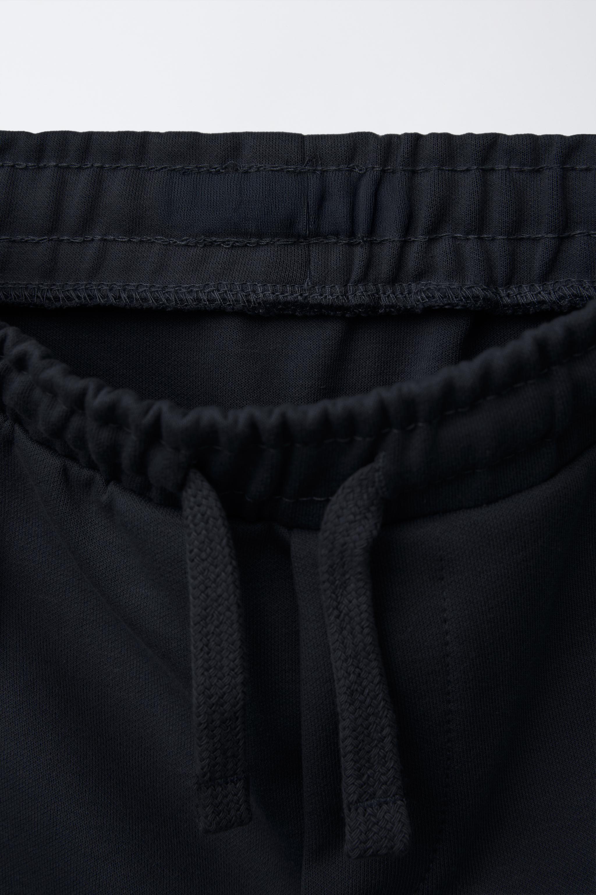 BASIC PLUSH JOGGING PANTS - Blue / Gray | ZARA United States