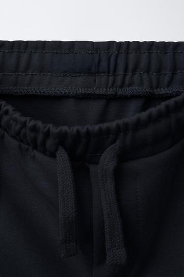 PLAIN FLEECE JOGGER TROUSERS - Blue / Grey by Zara - Image 2