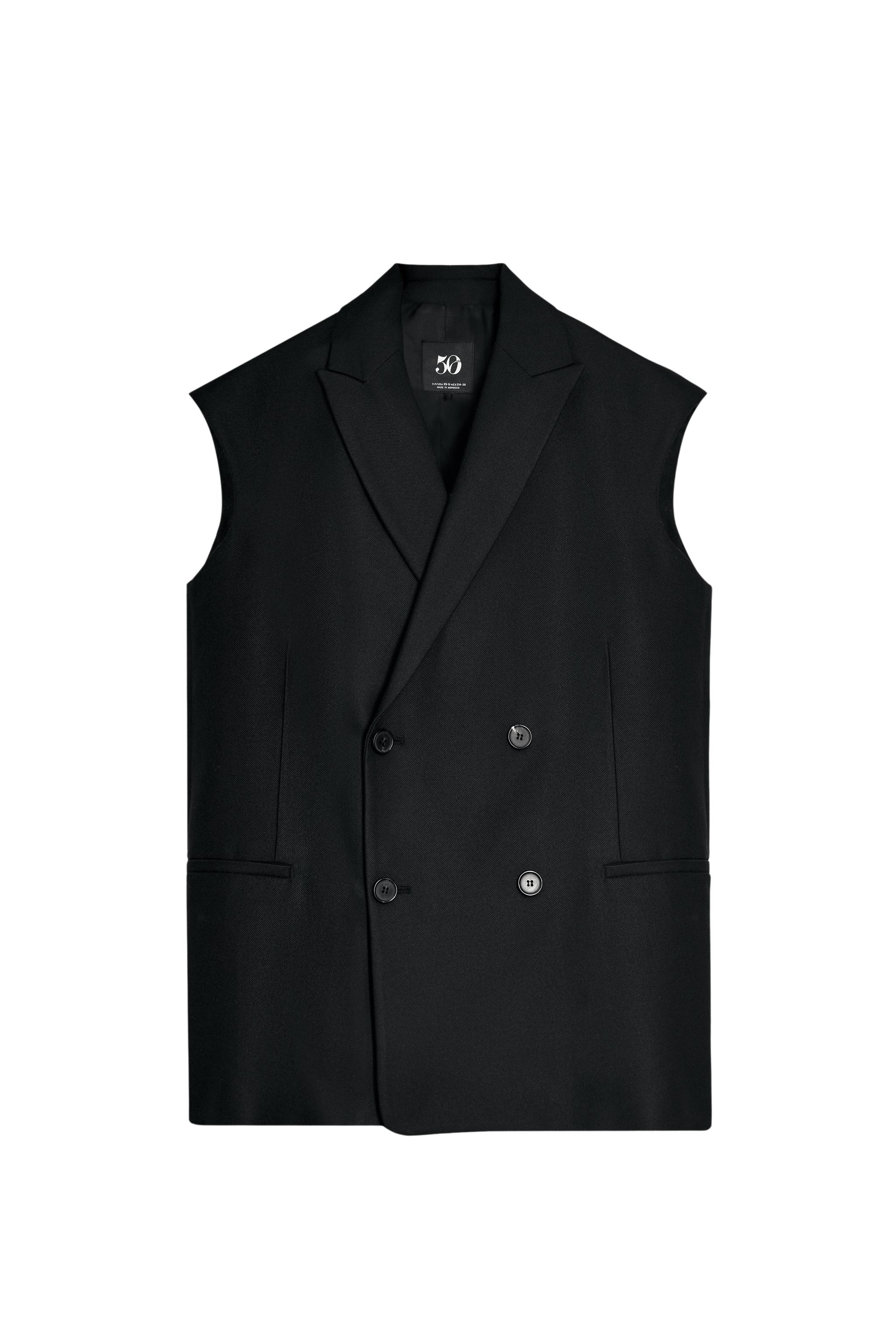 OVERSIZE WAISTCOAT 50TH ANNIVERSARY - Black | ZARA South Africa