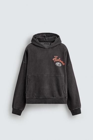 POST MALONEâ„¢ HOODIE - Black by Zara