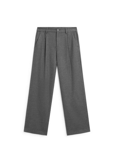Pantalon large à rayures tennis - Gris anthracite de Zara