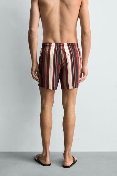 MAILLOT DE BAIN MI-LONG À RAYURES - Multicolore de Zara - Image 2