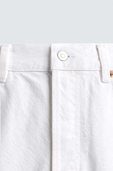 STRAIGHT ANKLE FIT JEANS - White by Zara - Image 7