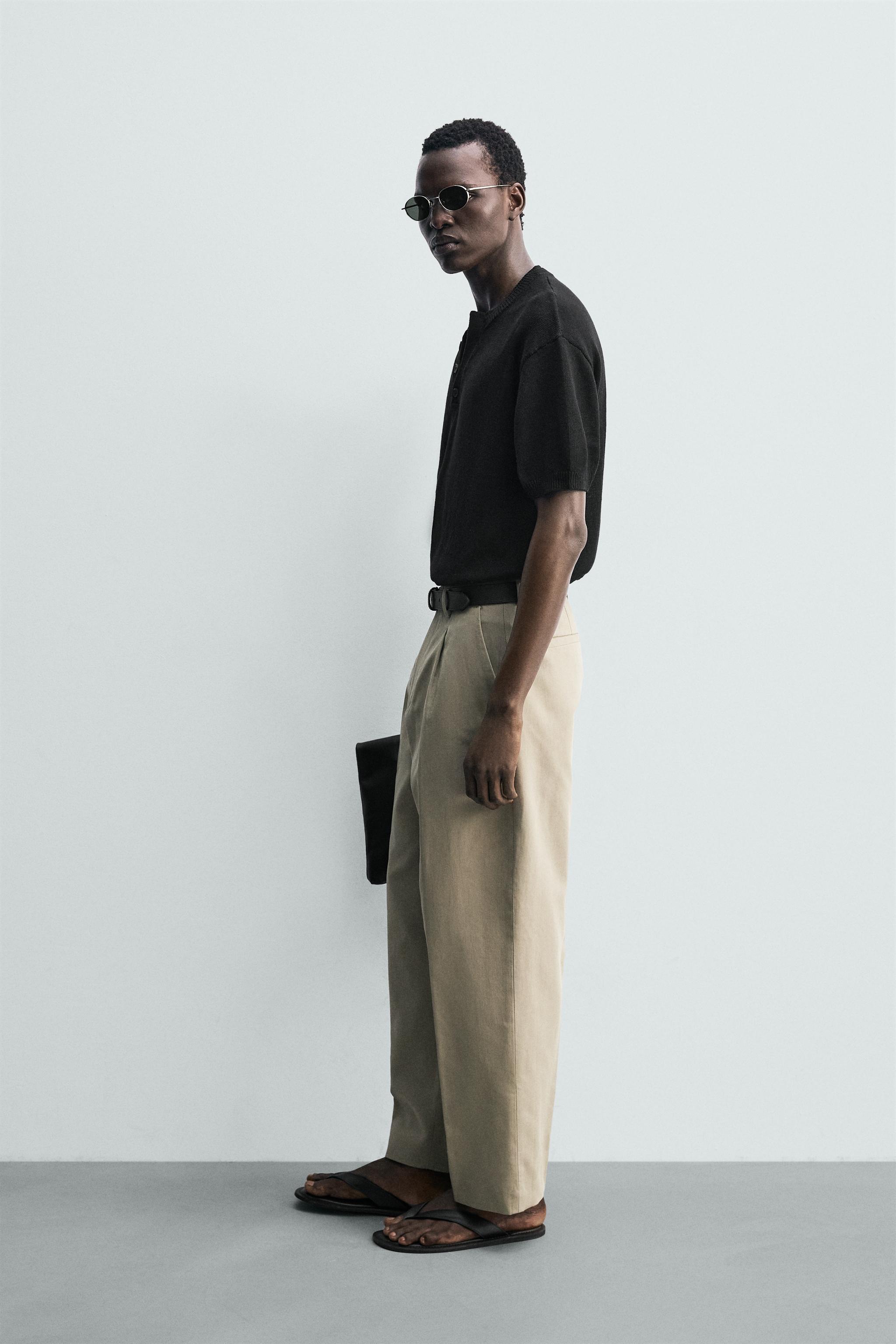 COTTON LINEN KNIT T-SHIRT
