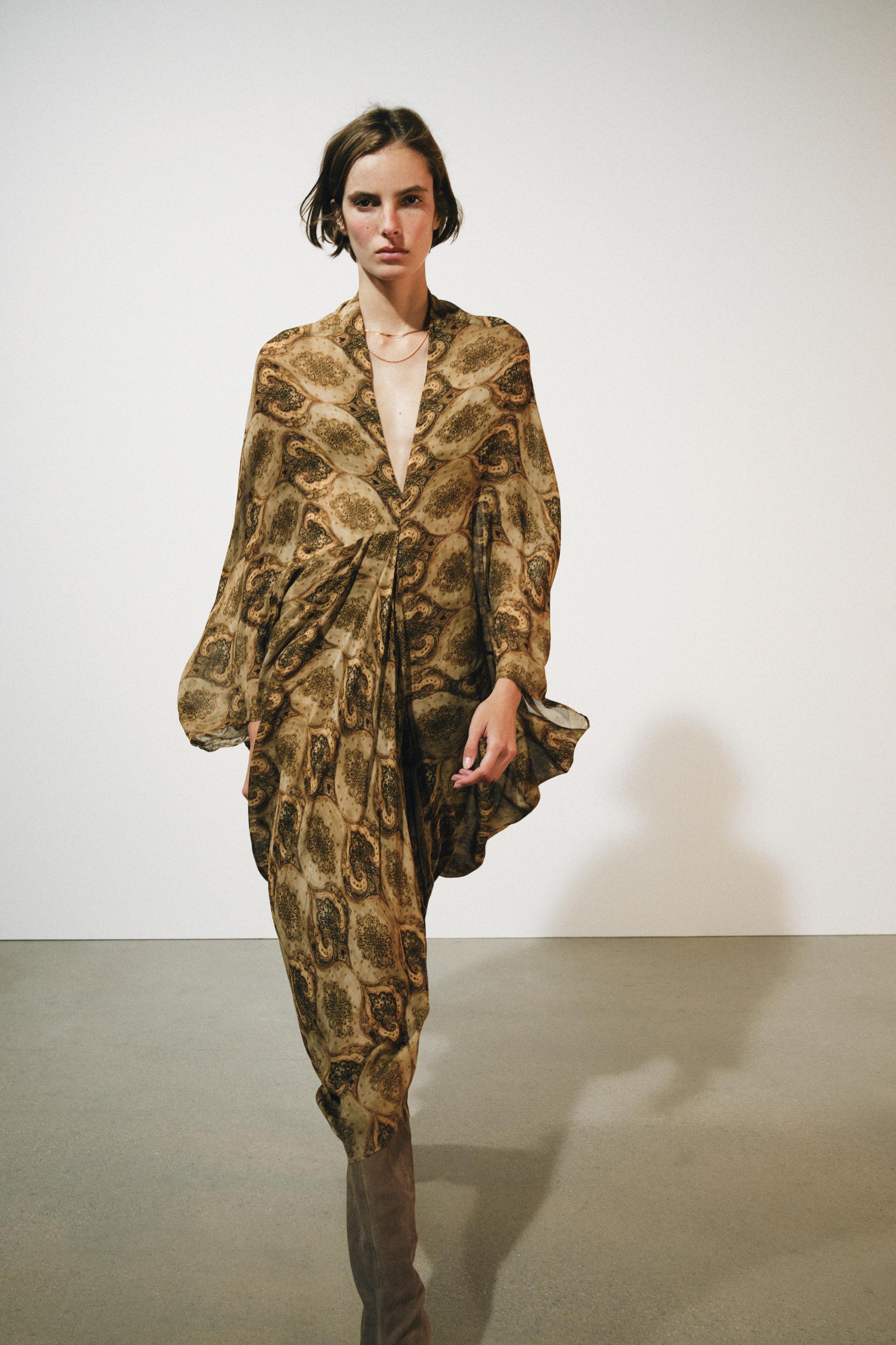 ZW COLLECTION PRINTED MIDI DRESS — صورة 5