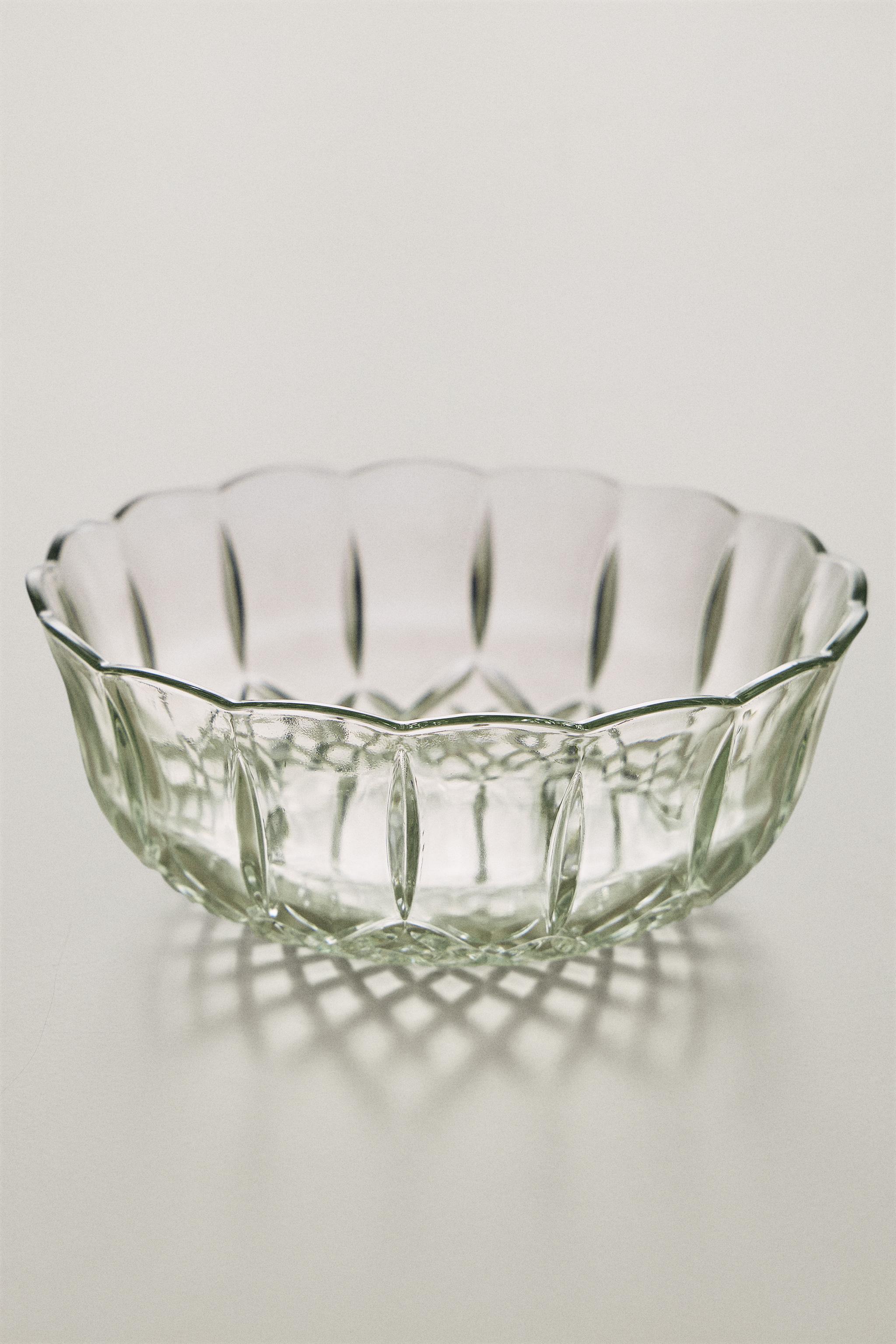 SALADIER EN VERRE TAILLÉ