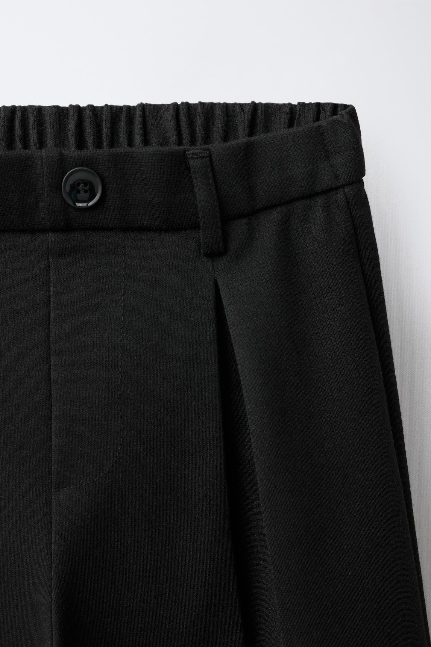 Детские брюки Zara Pleated Wide Leg, цвет: Чёрный — фото 3