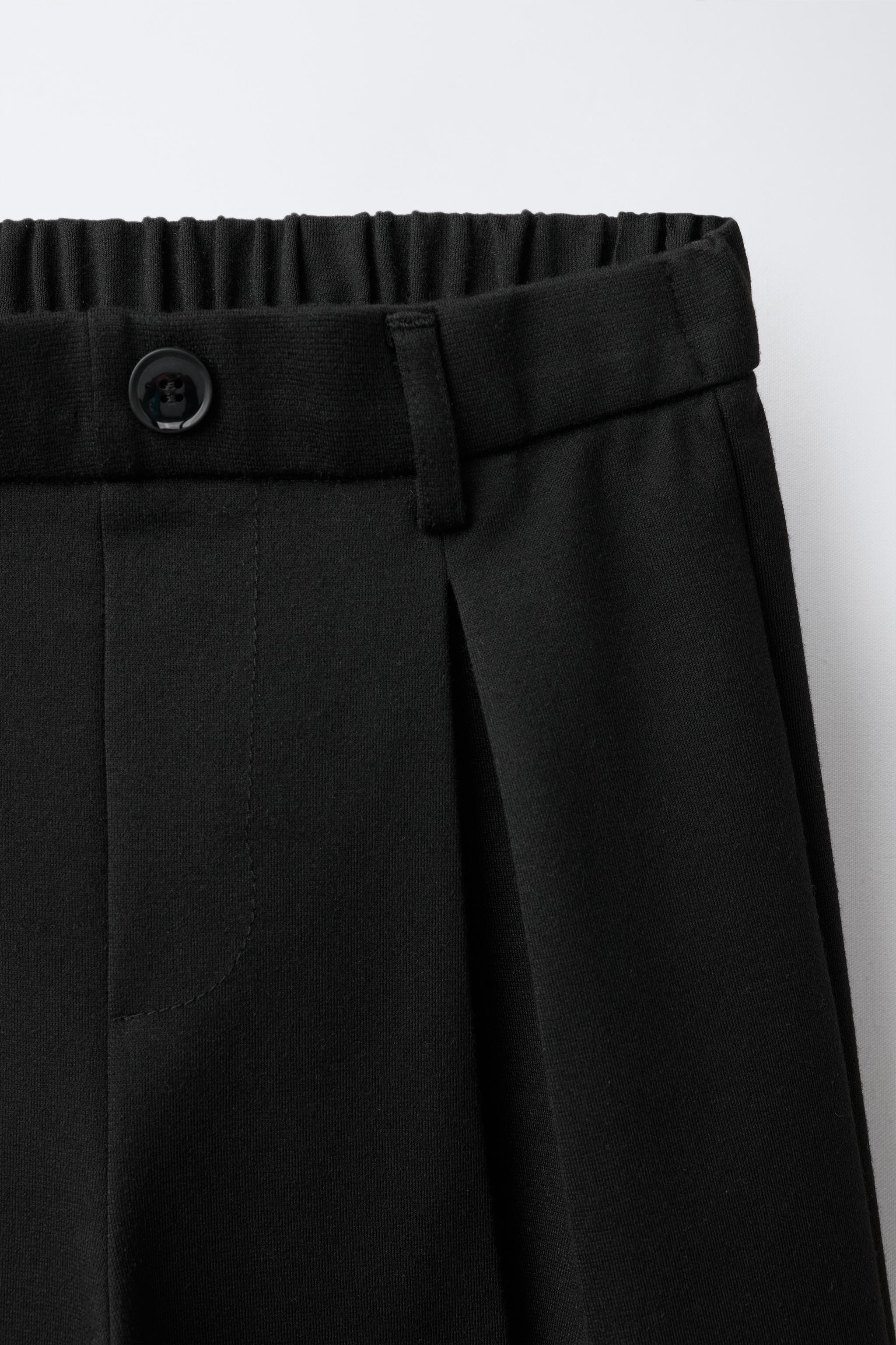 Детские брюки Zara PLEATED WIDE LEG PANTS — фото 3