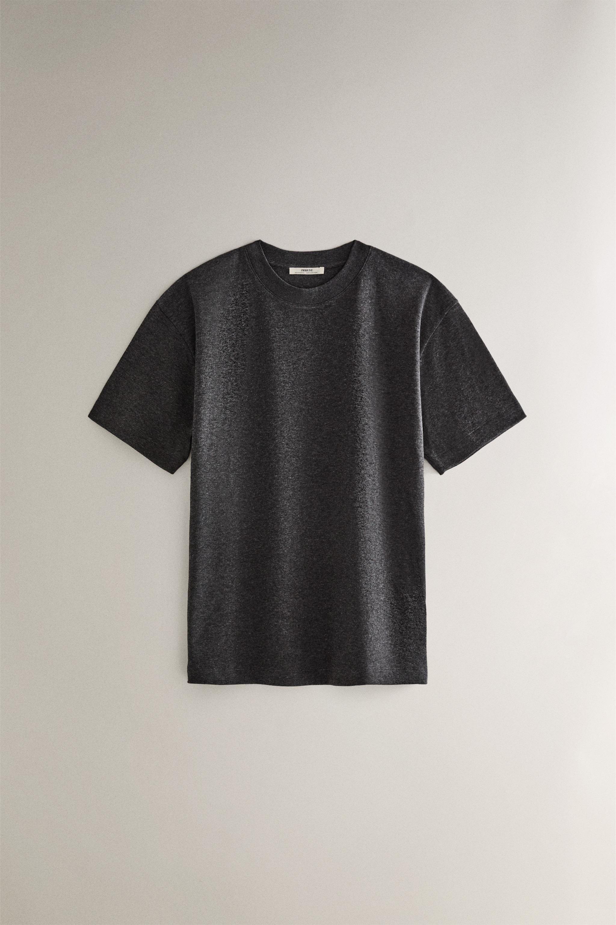 Maglietta da uomo a collo alto slim fit con maniche corte per uso quotidiano (M grigio Maglietta da uomo a collo alto slim fit con maniche corte per uso quotidiano (M grigio