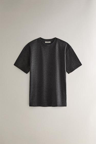 GERADES KURZARM-SHIRT - Dunkelgrau von Zara - Bild 0