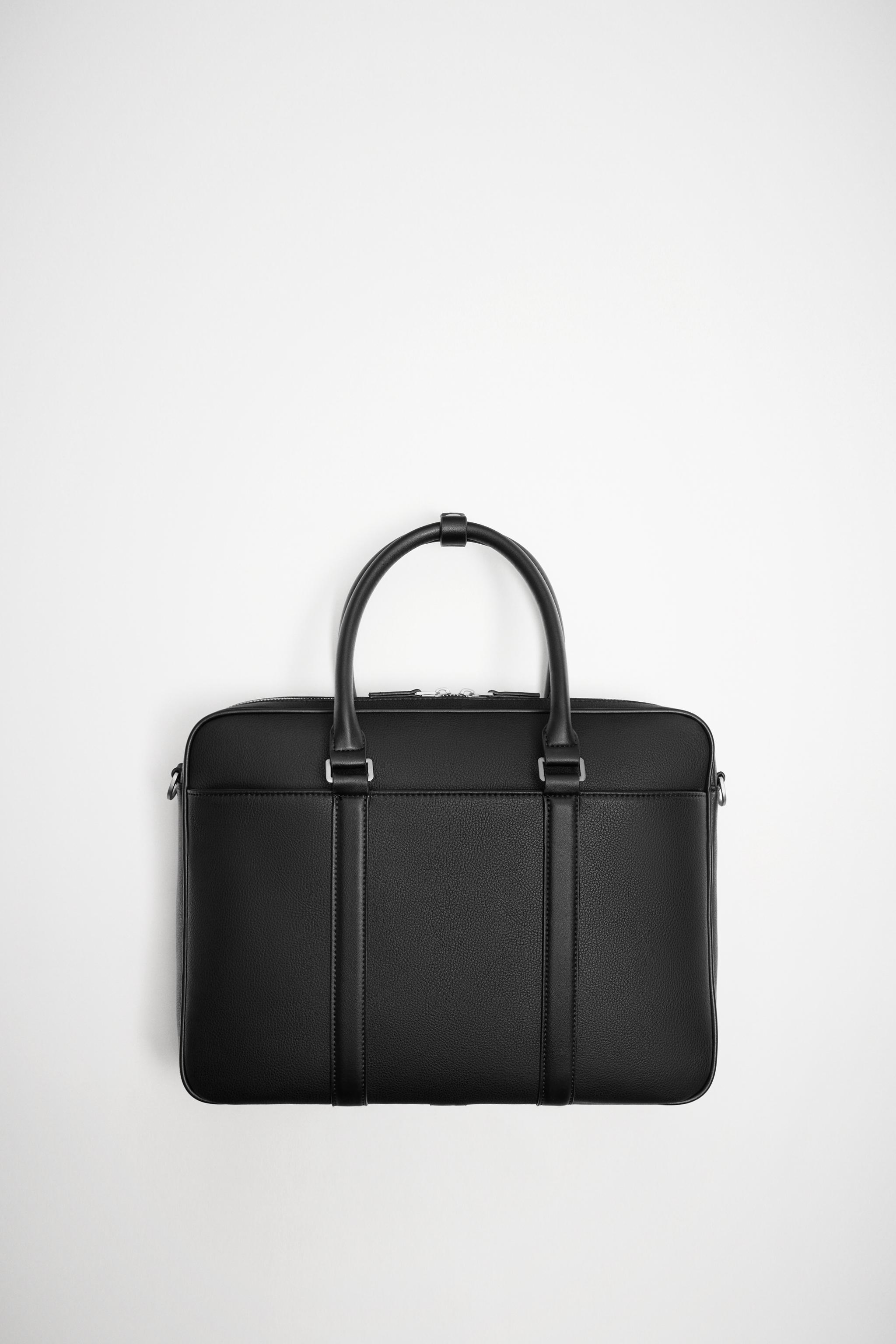 ZARA ブラック ビジネスバッグ 合成皮革　メンズ ZARA - ZARA ビジネス バッグの通販 by R.N｜ザラならラクマ
