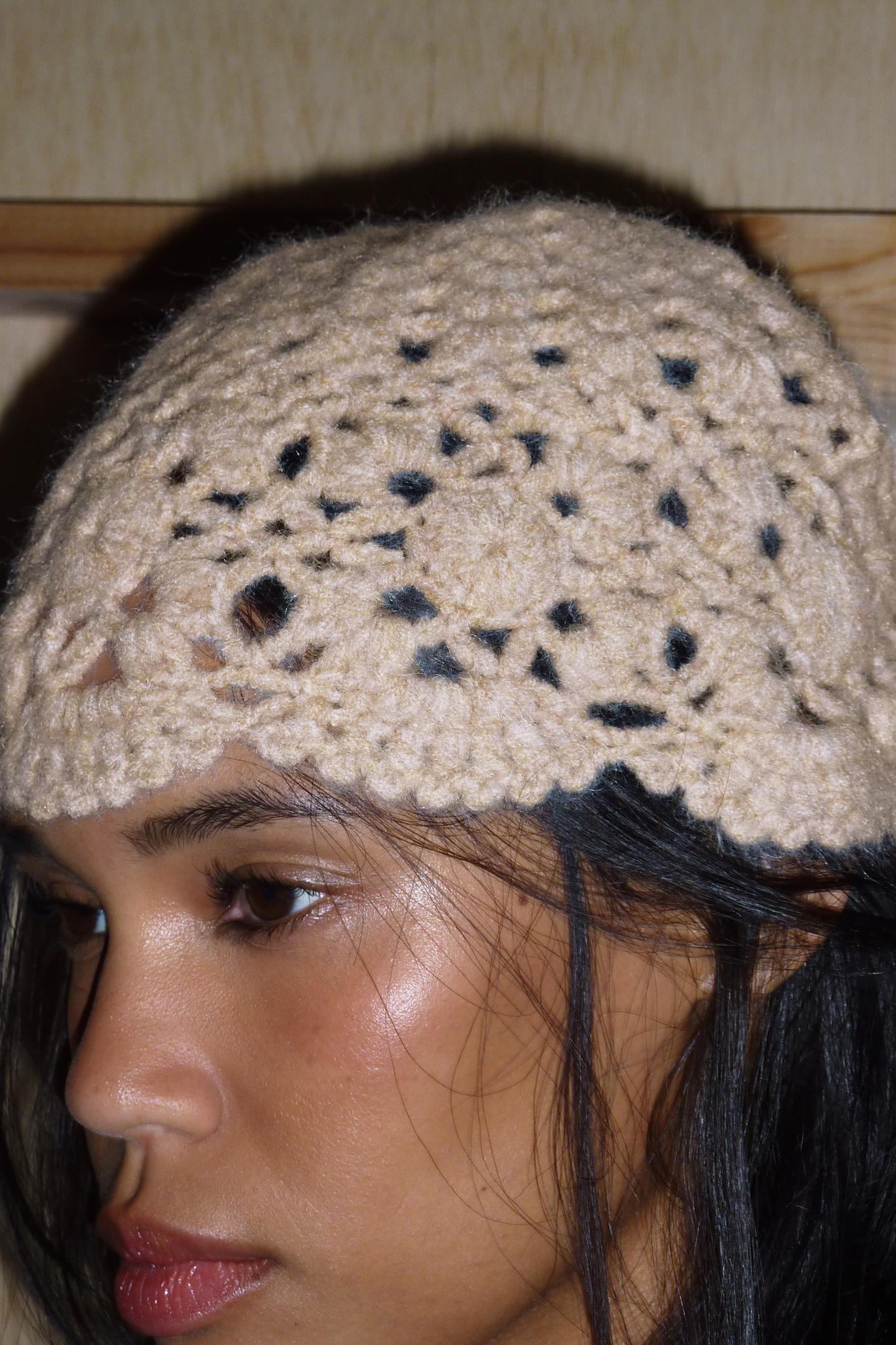 Женские головные уборы Zara Knit Skullcap, цвет: Бежевый — фото 3