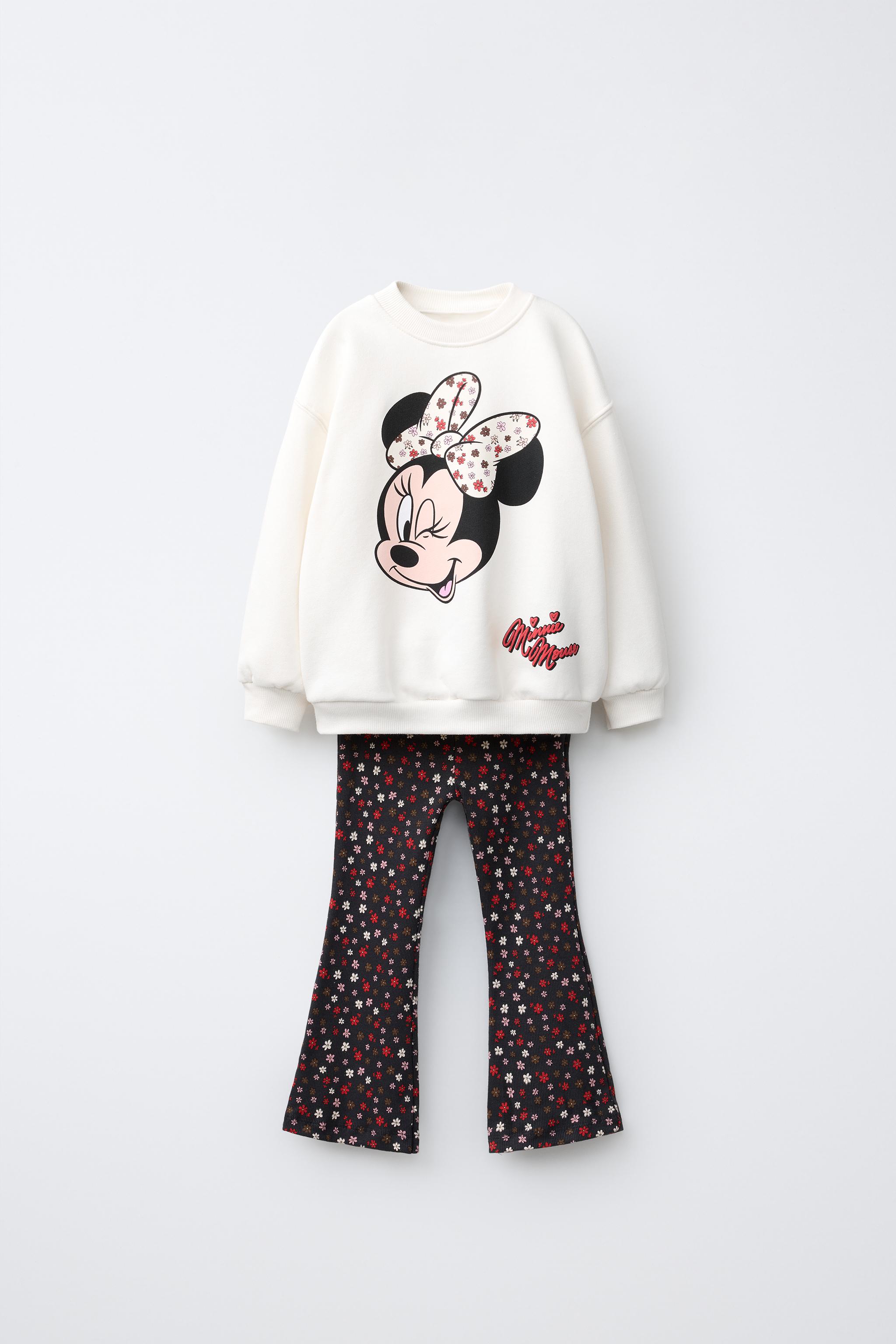 MINNIE MOUSE © DISNEY JOGGING SWEATSHIRT AND LEGGINGS SET - Ecru