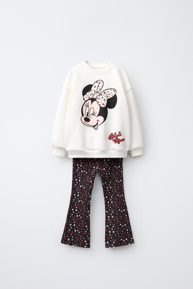MINNIE MOUSE © DISNEY JOGGING SWEATSHIRT AND LEGGINGS SET - Ecru by Zara