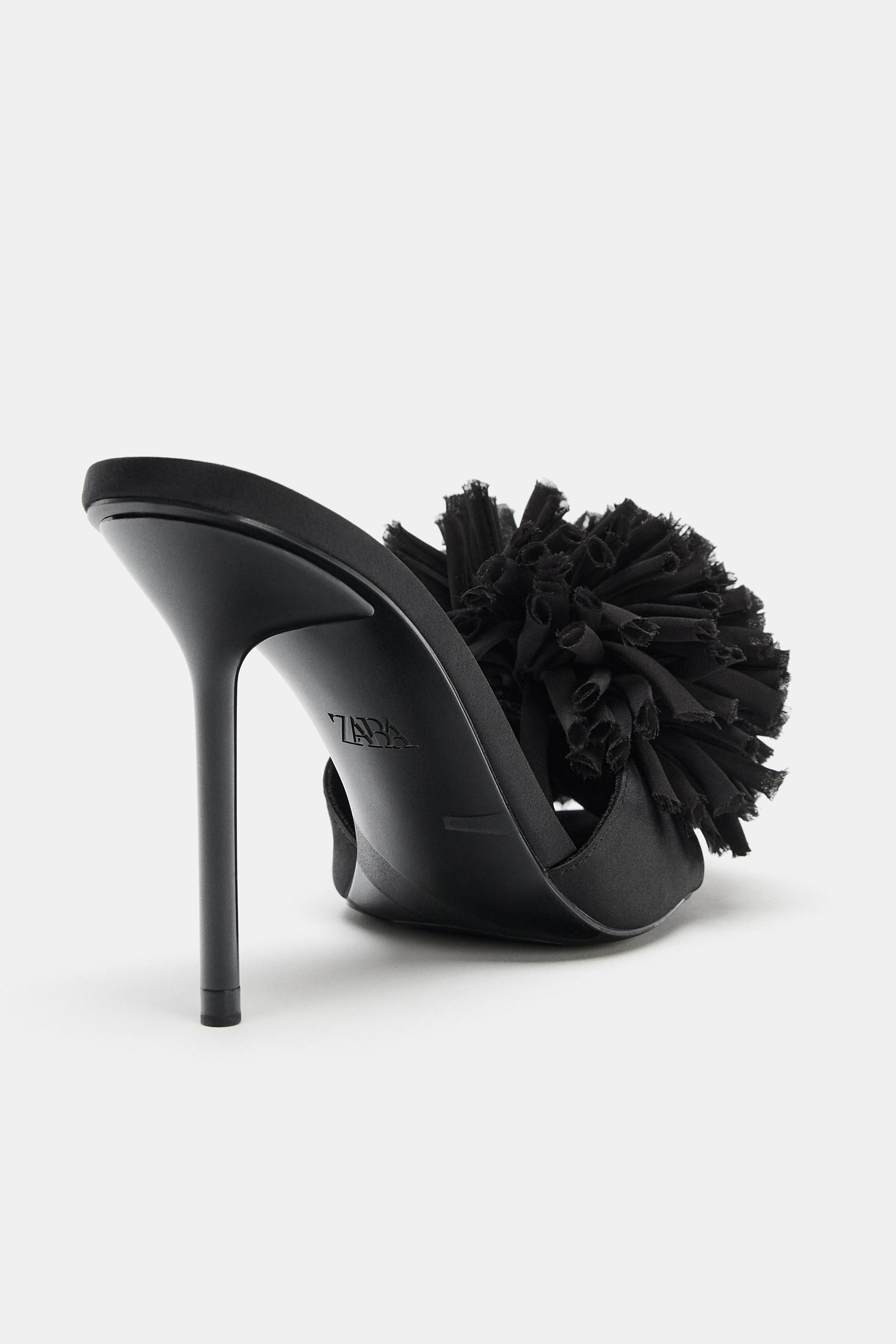 SANDALES À BRIDES ARRIÈRE MAXI POMPON