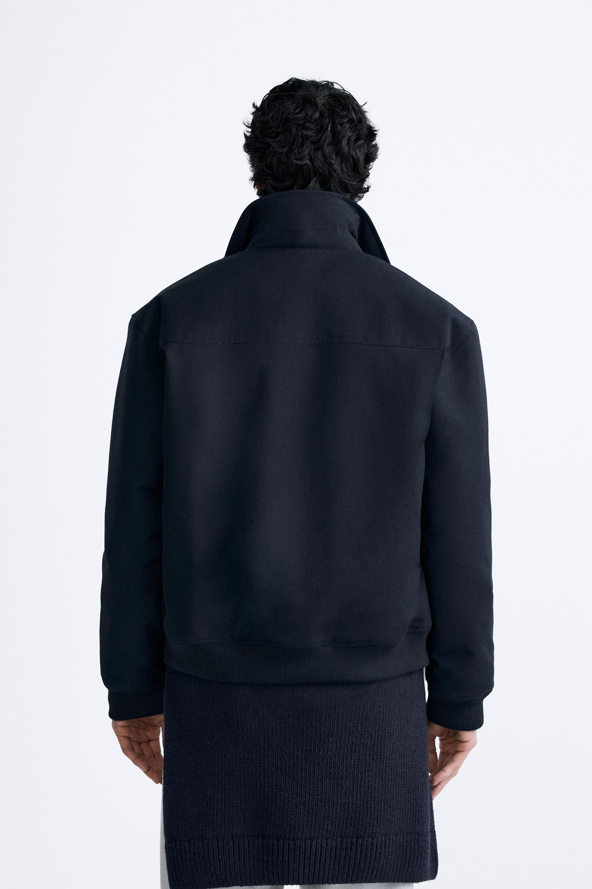 TECHNICAL JACKET WITH POCKETS - Navy blue | ZARA United States