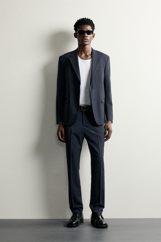 BLAZER TRAJE ESTRUCTURA - Marino de Zara - Imagen 0