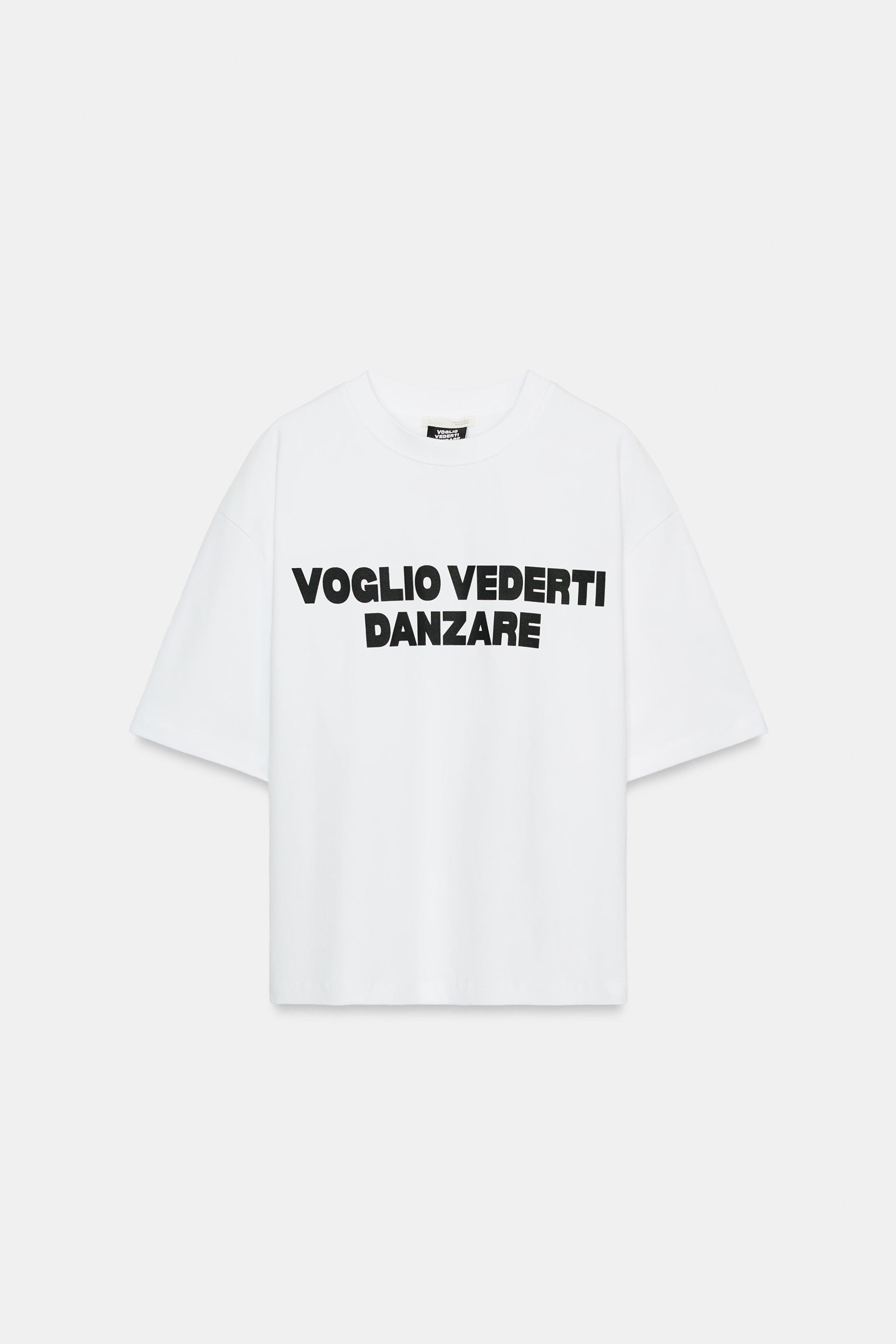 T-SHIRT AVEC INSCRIPTION SUR LE DEVANT