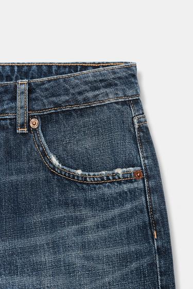 TRF WIDE-LEG LOW-RISE JEANS - Blue by Zara - Image 8