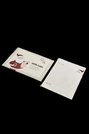 CHILDREN’S CHRISTMAS FATHER CHRISTMAS CARD SET (SET OF 4) - Multicoloured by Zara