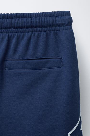 LOS ANGELES GALAXY MLS © STRAIGHT PLUSH BERMUDA SHORTS - Navy blue by Zara - Image 3
