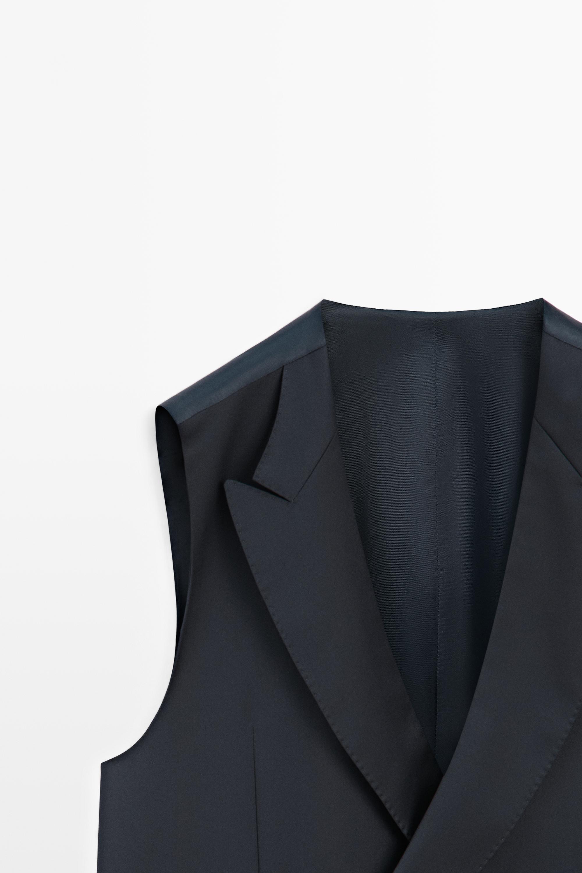Cool wool suit waistcoat