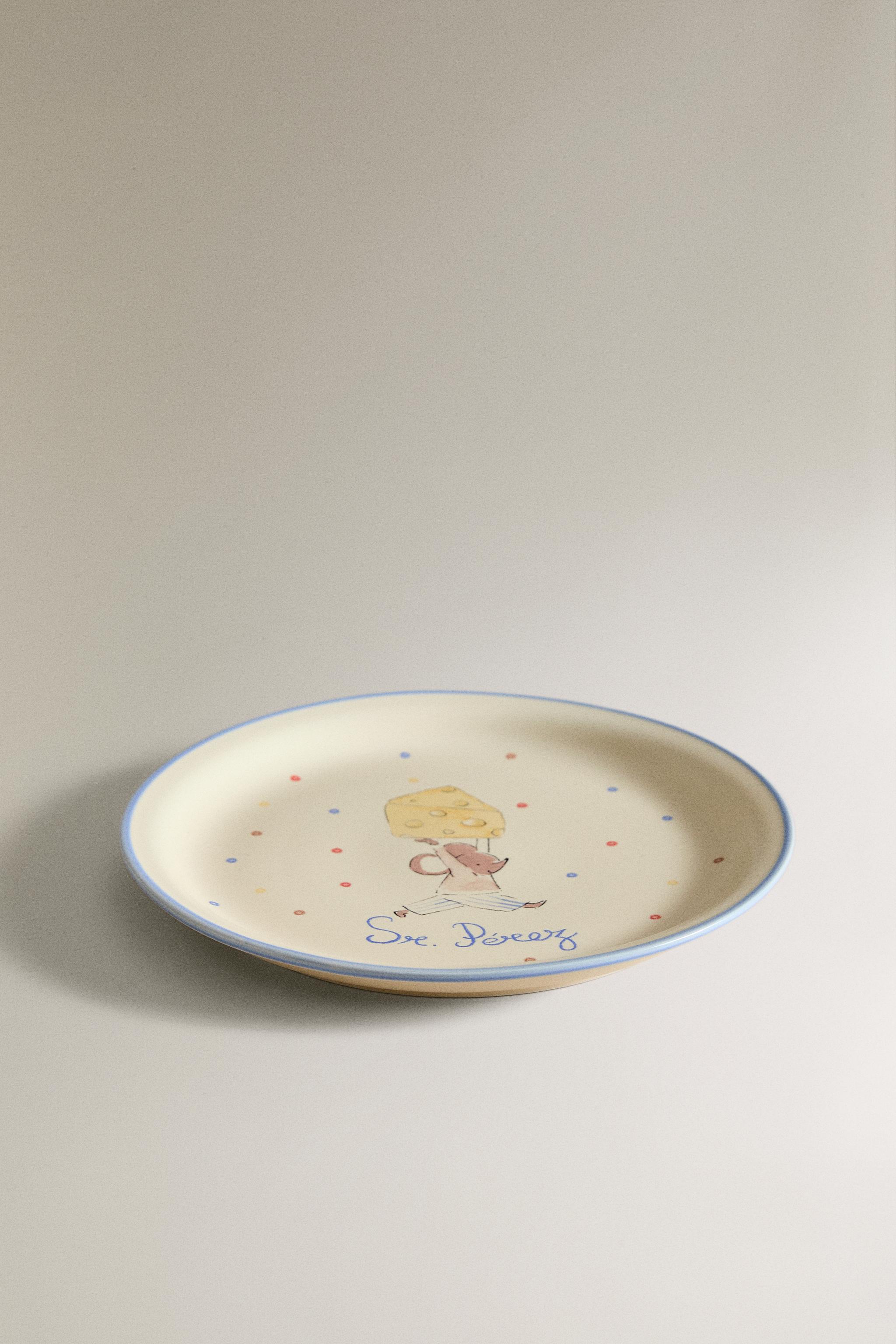KIDS' CERAMIC MR. PÉREZ PLATE — Multicolored (alternate view)