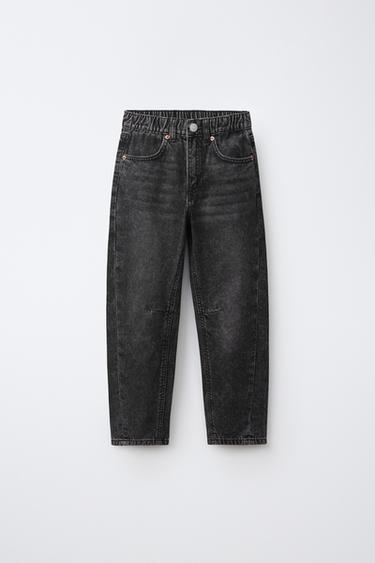BAGGY JEANS - Zwart van Zara