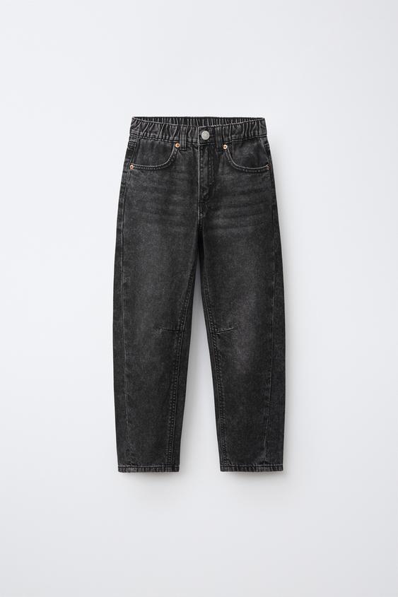 Zara BAGGY JEANS - Black - Image 0