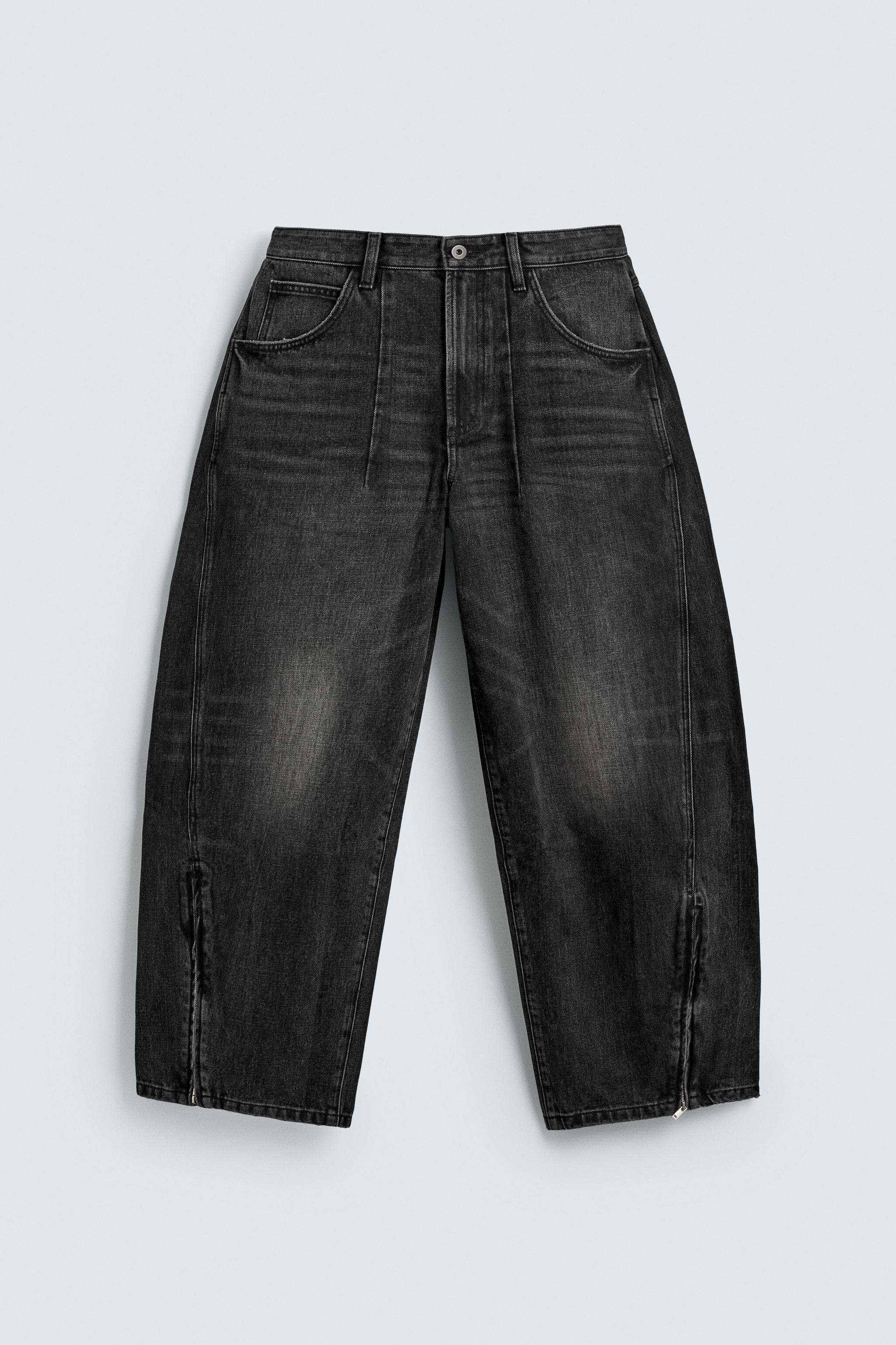 JEANS BALLOON FIT À FERMETURES ÉCLAIR