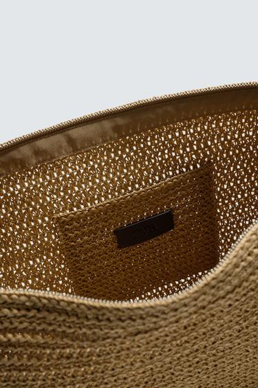 SAC PORTÉ ÉPAULE TRESSÉ - Blanc écru de Zara - Image 3