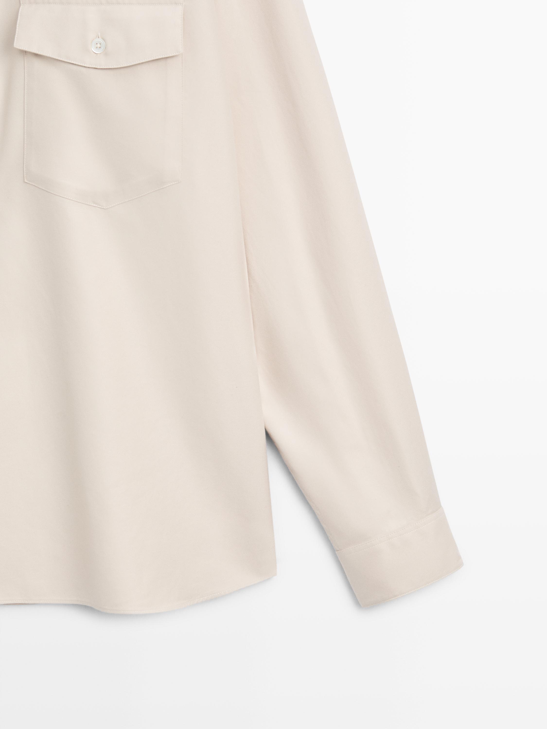 Chemise en coton avec poches