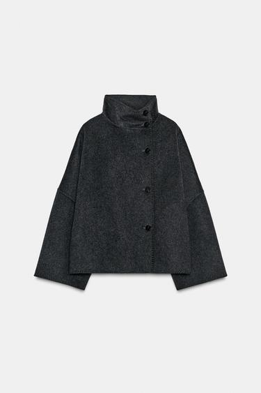 ZW COLLECTION WOOL JACKET - Dark grey by Zara - Image 5