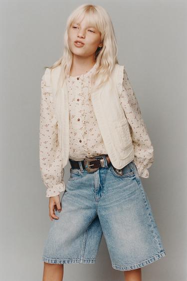 FLORAL PRINT BLOUSE - Mid-ecru by Zara - Image 4