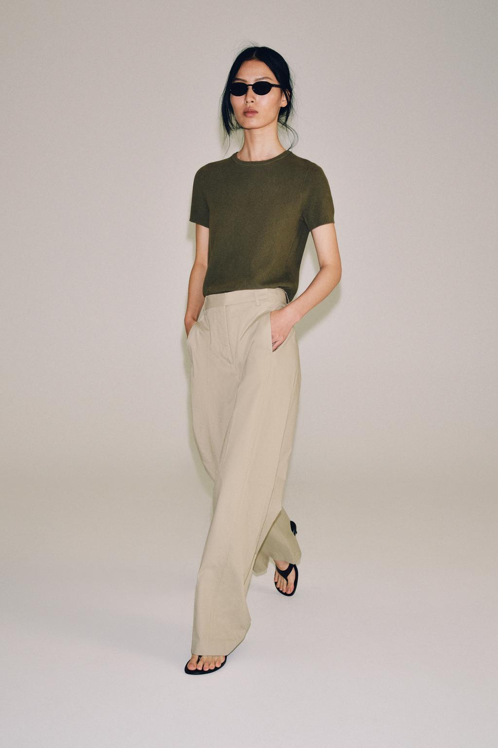Zara Şalvar poplin ZW COLLECTION