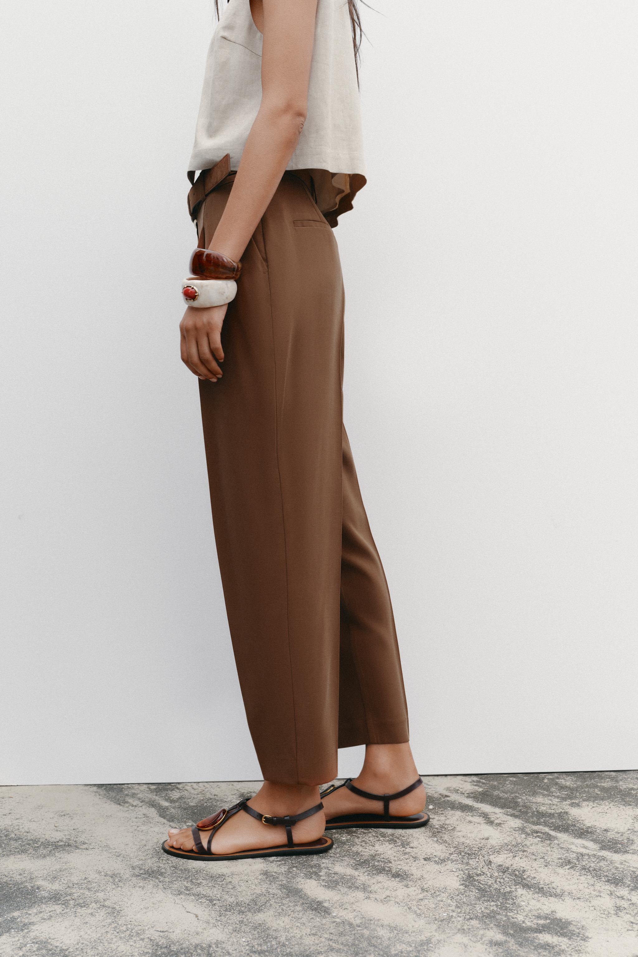 スペイン発送 ZARA スパンコール付きストレートパンツ 数量限定 レディーススパンコールパンツ | ZARA 日本