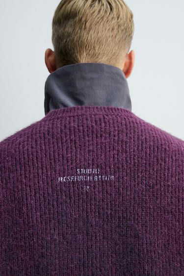 JUMPER LOGOS SPRAY X SR_A - Purple by Zara - Image 6