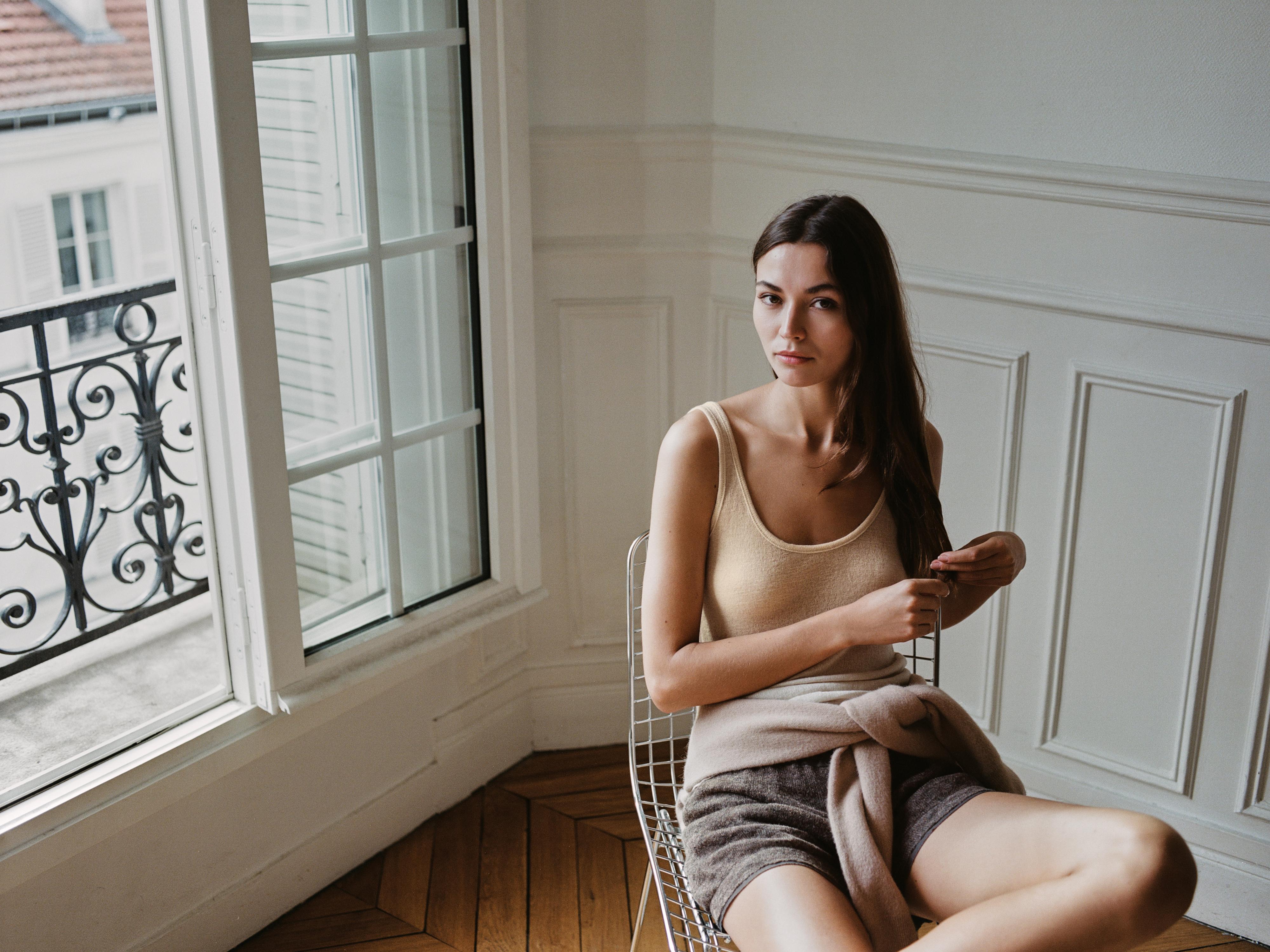 Semi-Sheer Wool Top by Zara