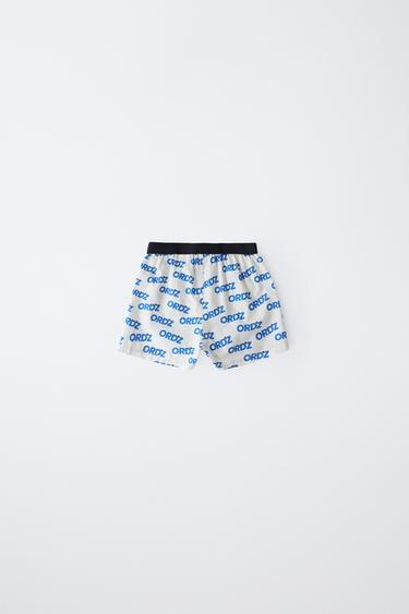 8-14 YEARS/ TWO-PACK OF SKATE POPLIN BOXERS - Multicoloured by Zara - Image 3