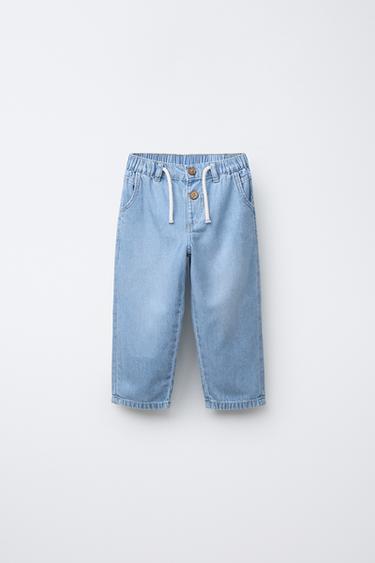 DENIM RELAXED FLUIDO - Azul claro de Zara