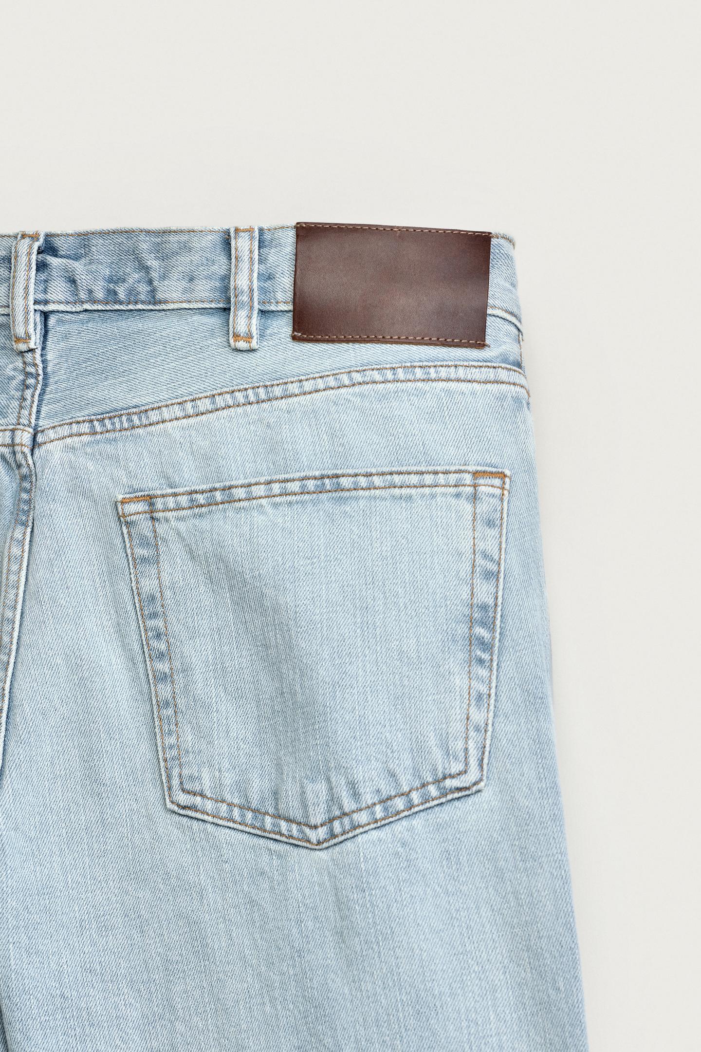 Мужские джинсы Zara Flare Fit, цвет: Синий — фото 10