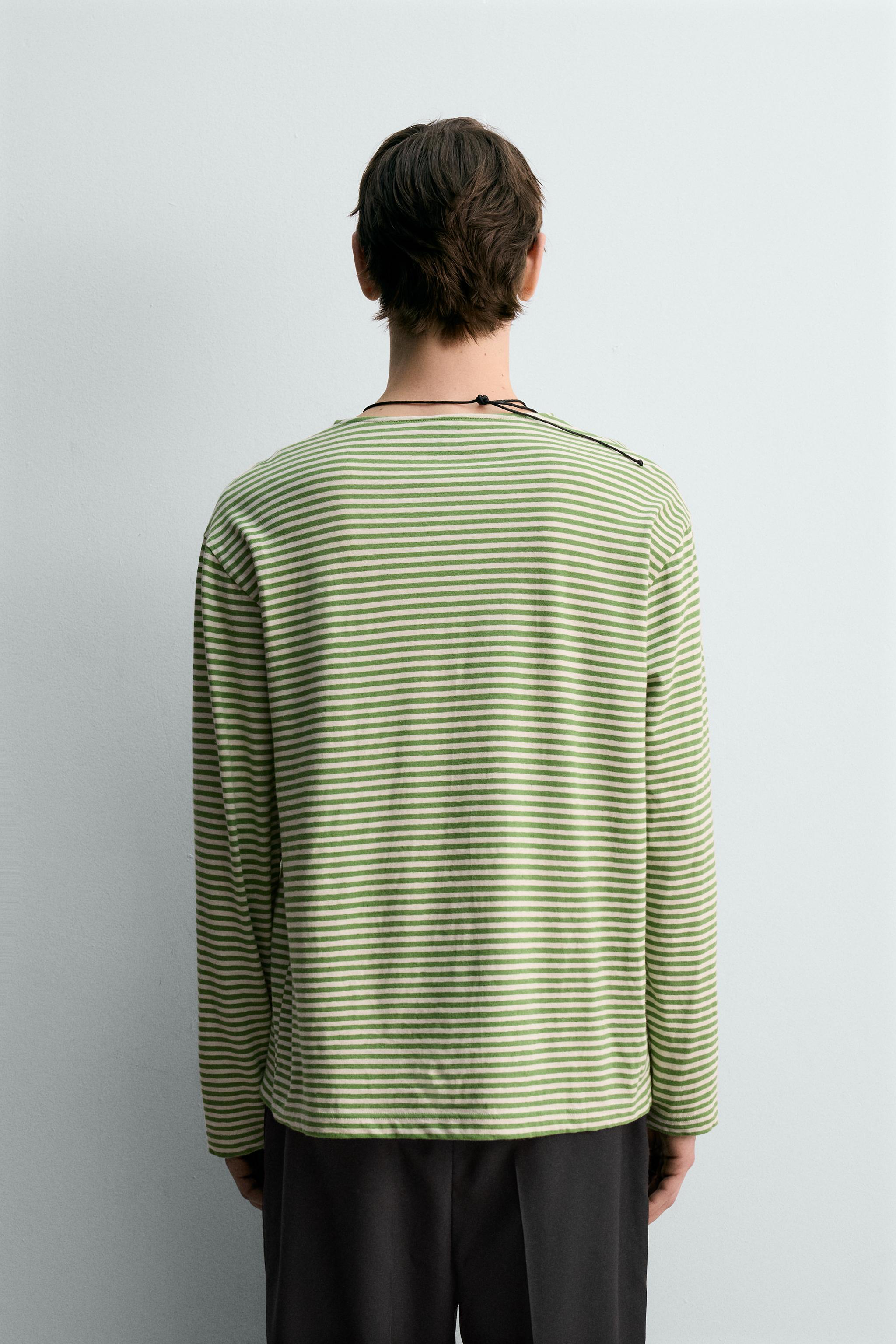 STRIPED JACQUARD T-SHIRT