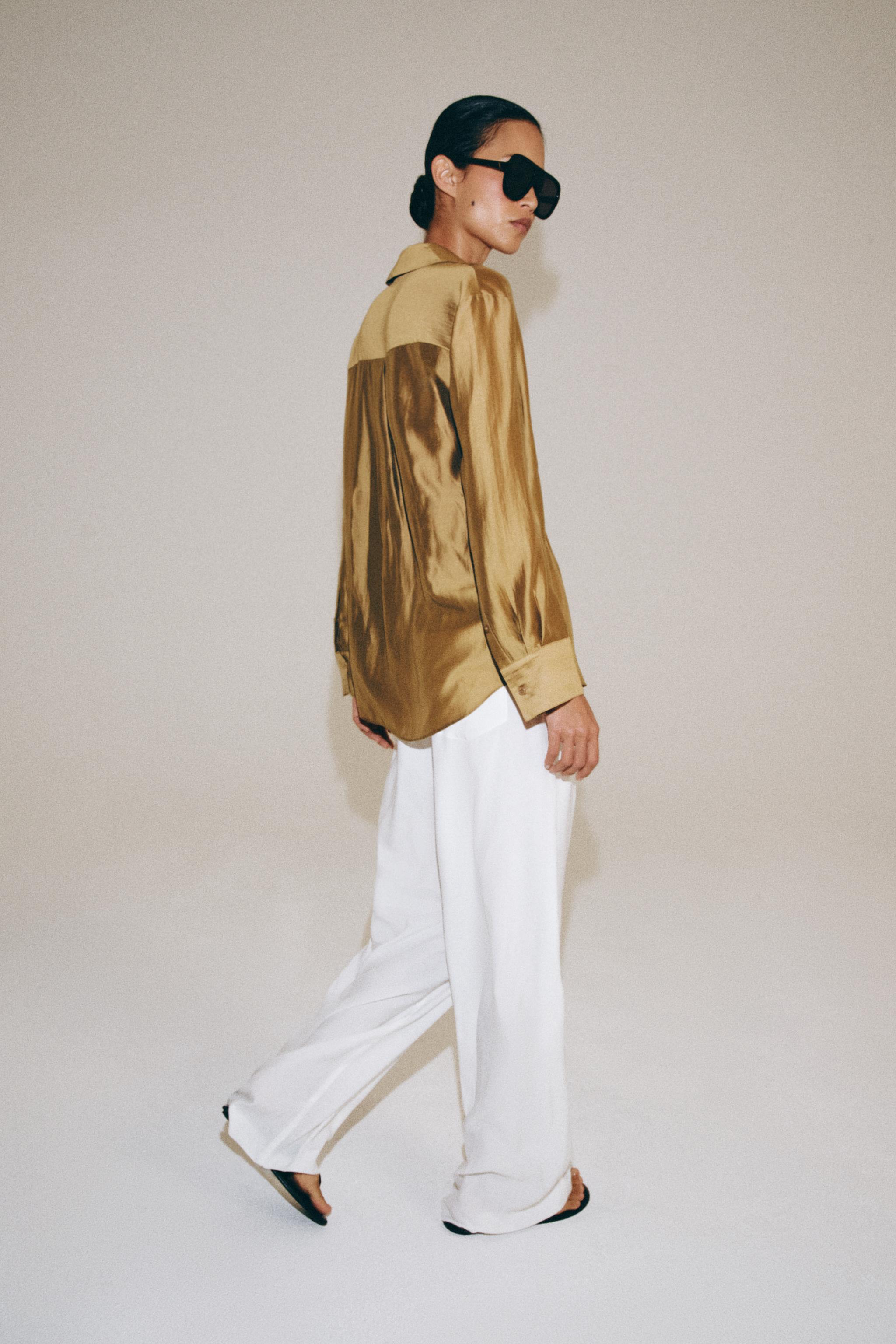 SATIN EFFECT SHIRT ZW COLLECTION
