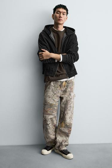 ABSTRACT PRINT CARPENTER TROUSERS - Printed by Zara - Image 4