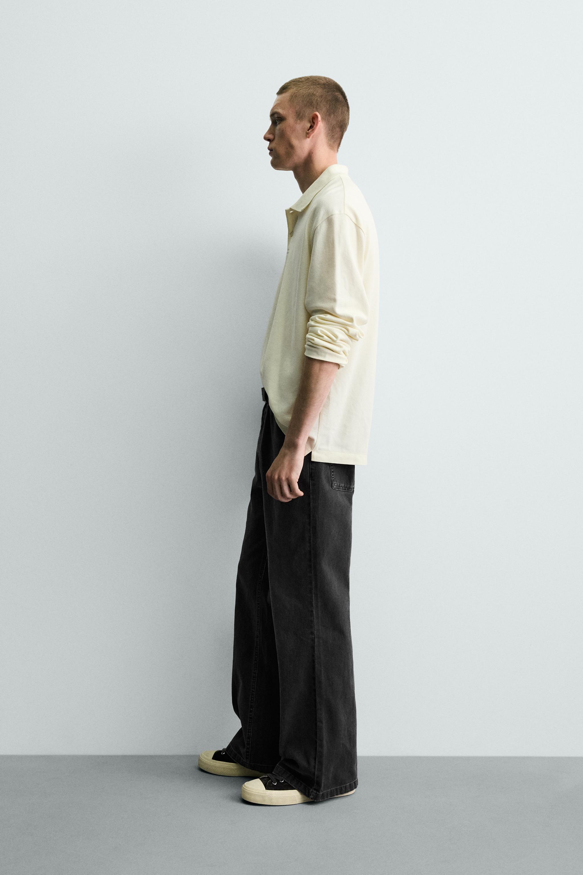 PANTALON FLARE FIT STRUCTURÉ EN COTON