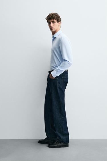 CHEMISE REGULAR FIT - Bleu ciel de Zara - Image 3