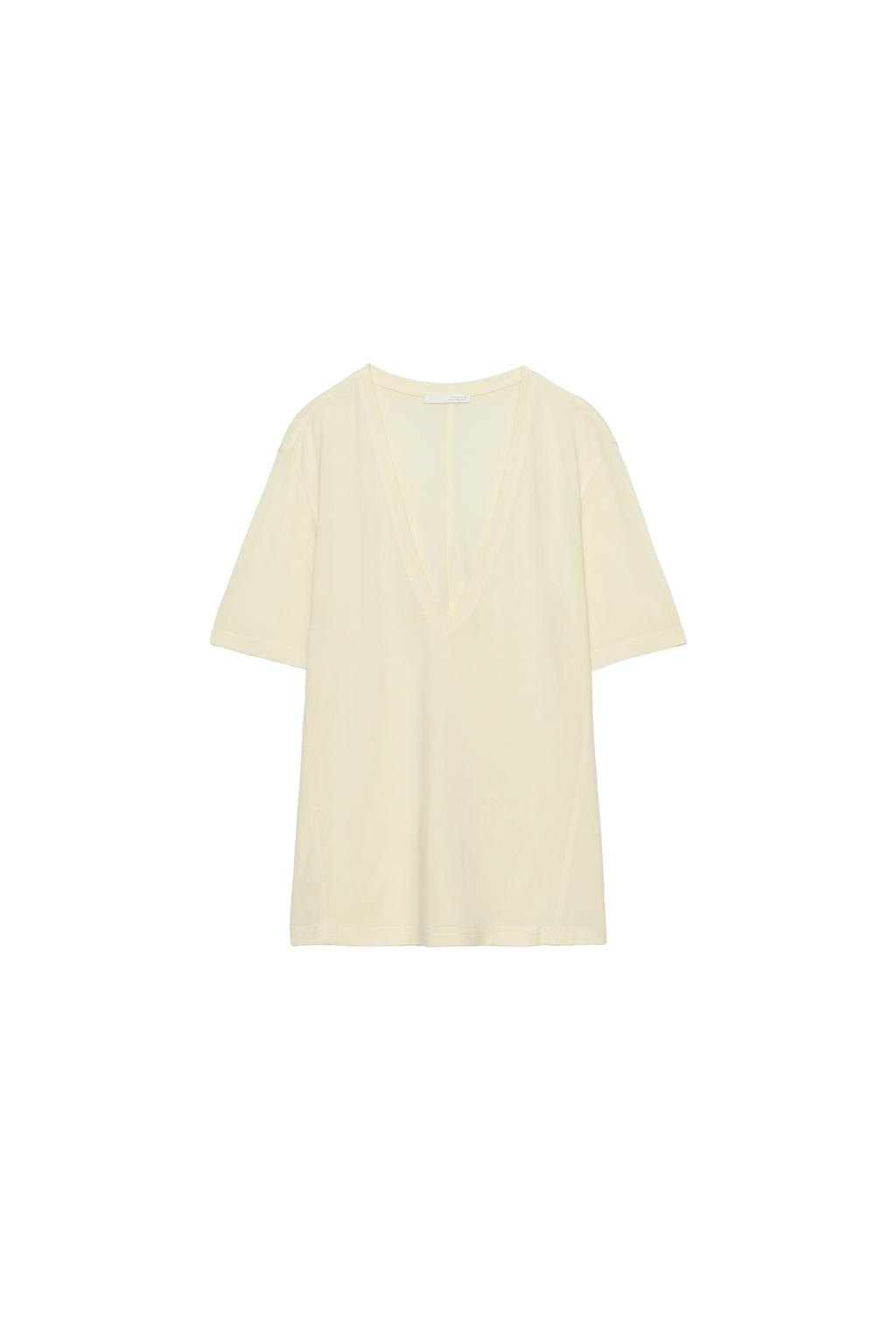 FLOWY V-NECK T-SHIRT - image 3