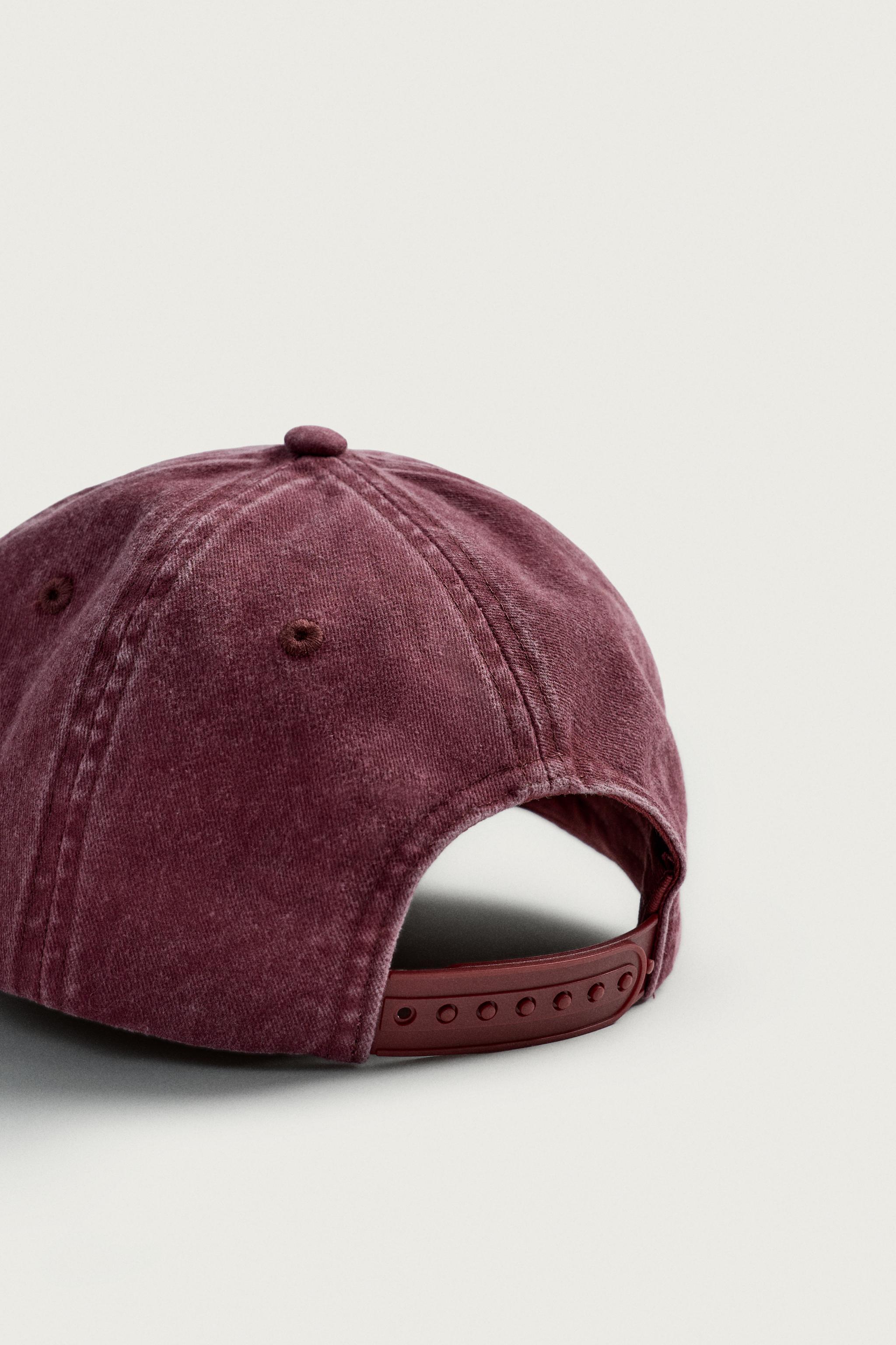 WASHED TEXT PRINT CAP