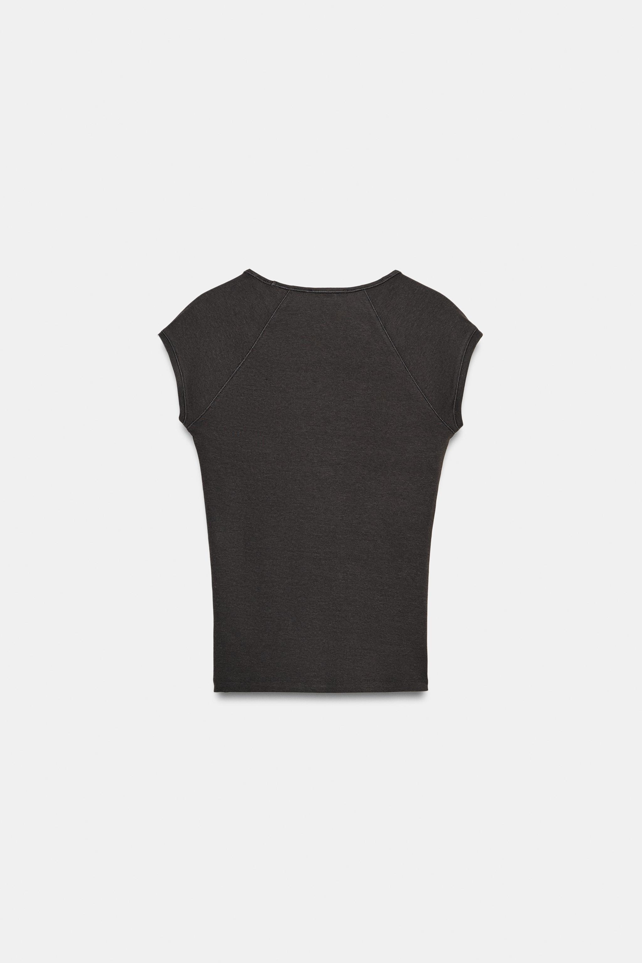 V YAKA T-SHIRT - Görsel 5